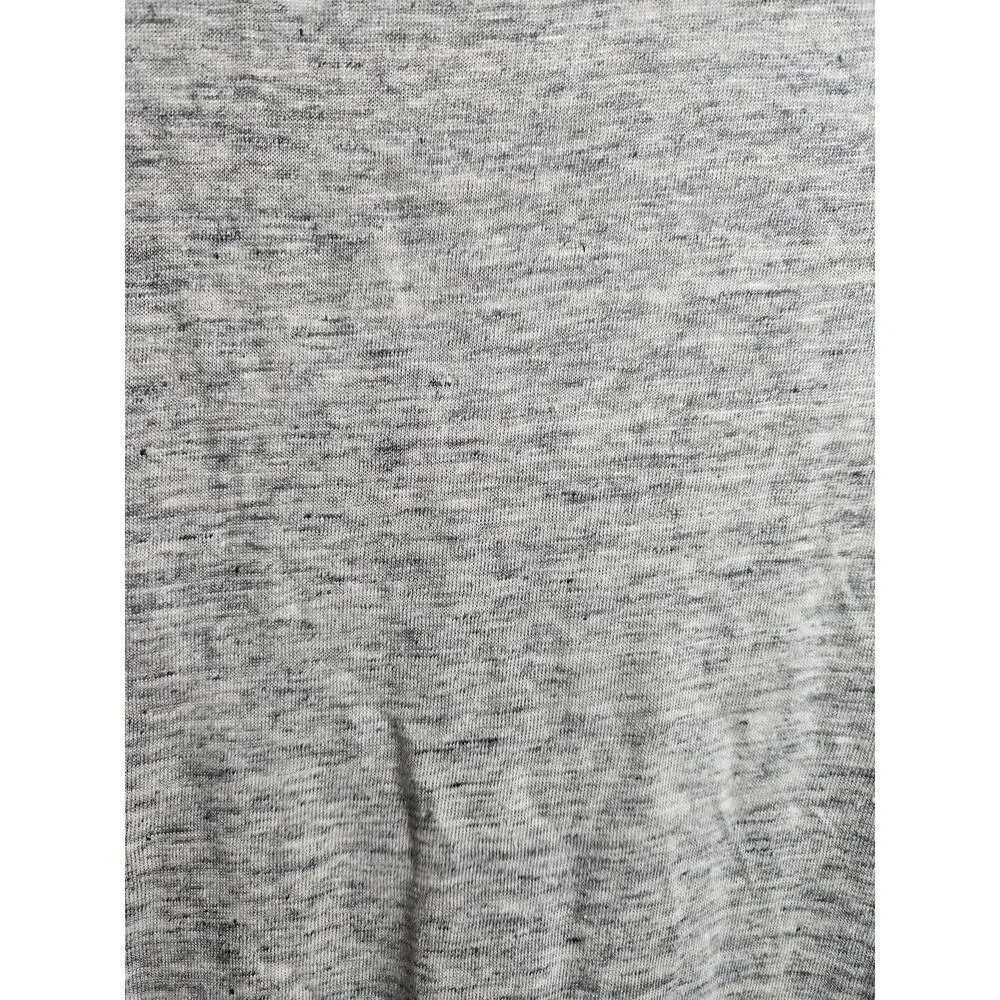 Sundance Rowan Flutter Side Blouse Linen Sz S pocket heathered gray beach boho - Picture 3 of 9